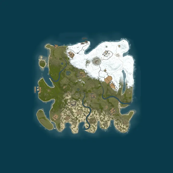 Map of GZS Rust Server | Chill Family & Friends | No BP Wipes