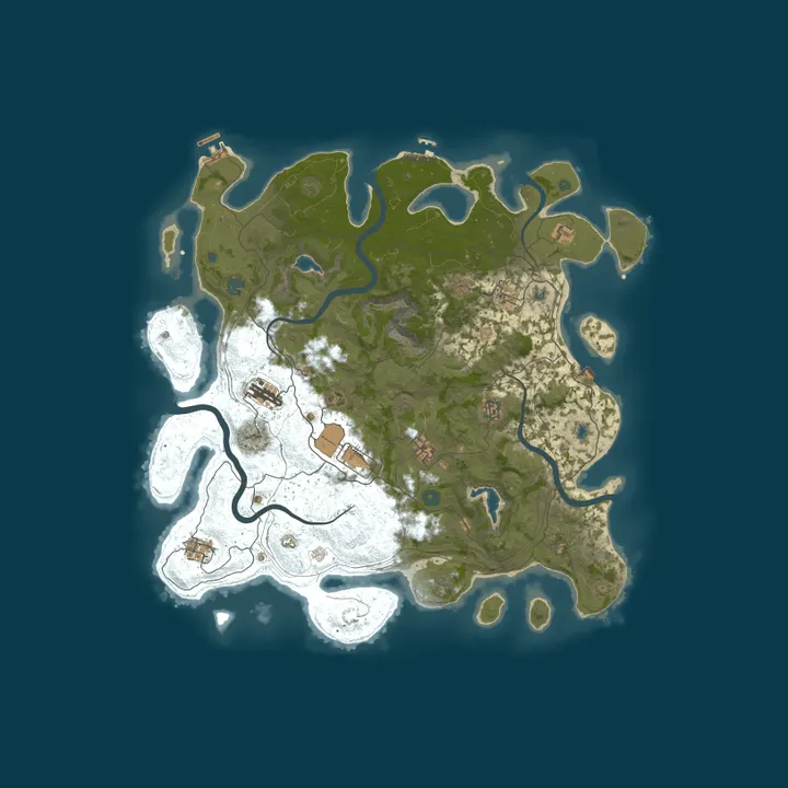 Map of A Rust Server