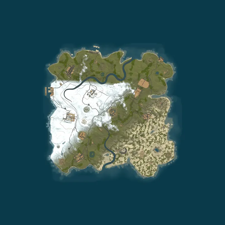 Map of [BR/LATAM] Rust Origem 2x - Solo/Duo/Trio/Quad 10/10 WIPE