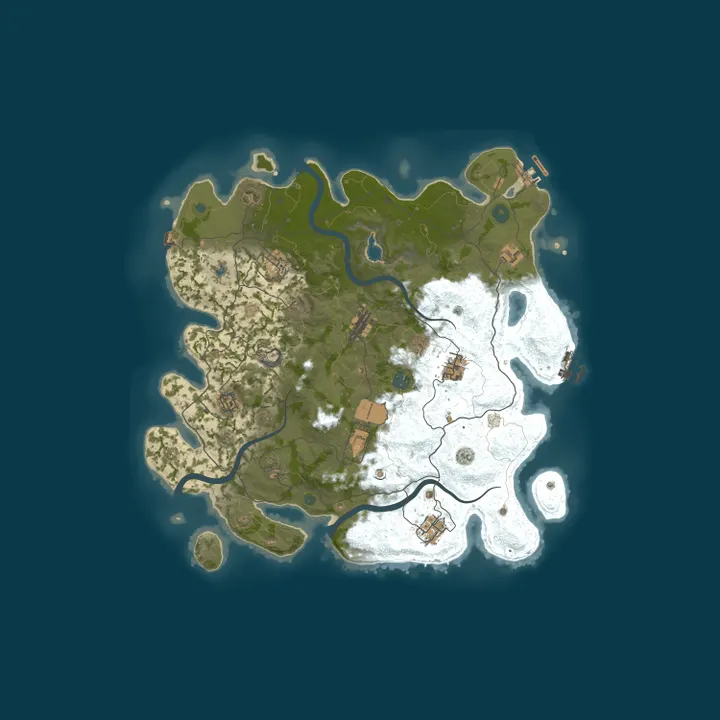 Map of US Salt-Radz 3x Solo | 50% Upkeep | SHOP | Noob Friendly