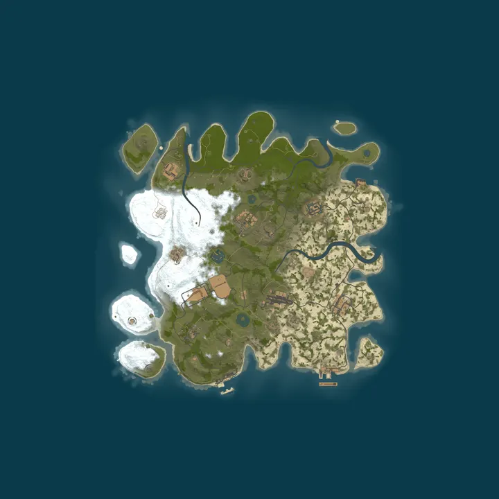 Map of GHOST RUST BLUE X2