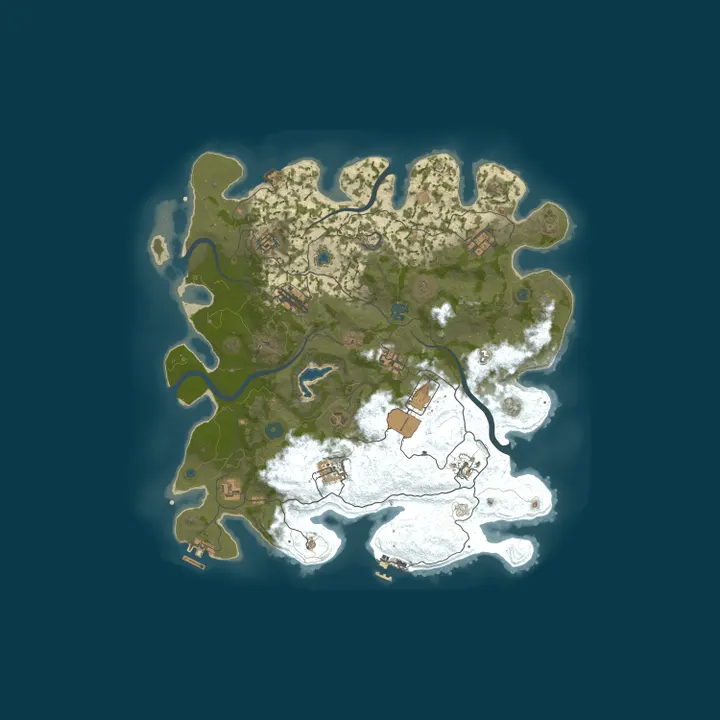 Map of A Shockbyte Rust Server