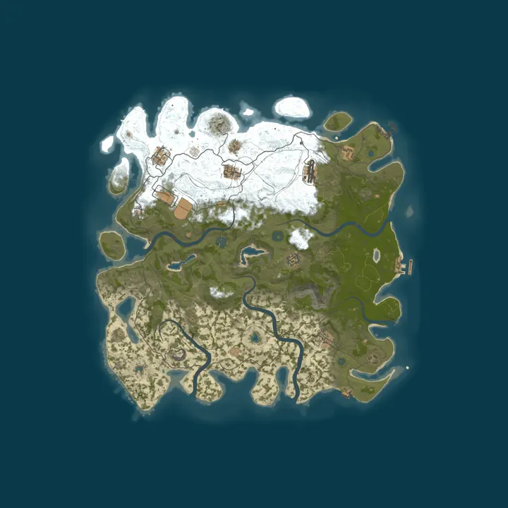Map of [EU][PL] KrainaRUST.com PvE +PvP