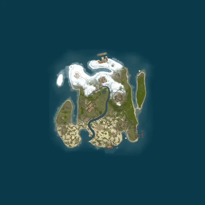 Map of A Shockbyte Rust Server