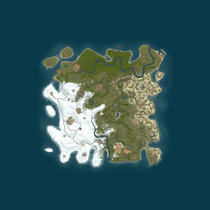 Map of 4Netplayers Rust Server