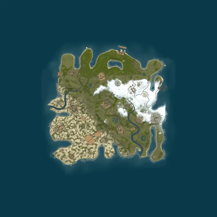 Map of [EU] Rust-France - 2x vanilla | Solo ONLY | FULLWIPED 13/10 13.