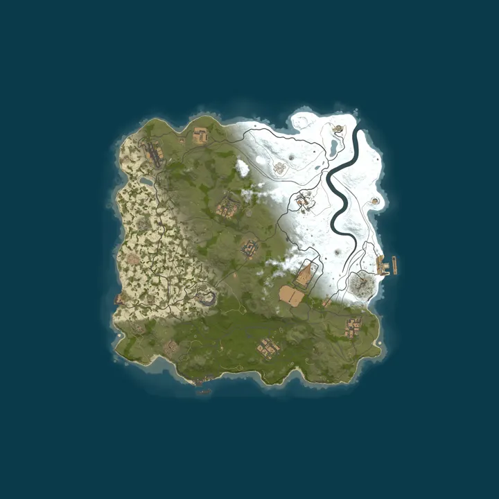 Map of WARBANDITS.GG 5X |Solo/Duo/Trio/Quad|Loot+|TP|Kits|x5 JUST WIPE