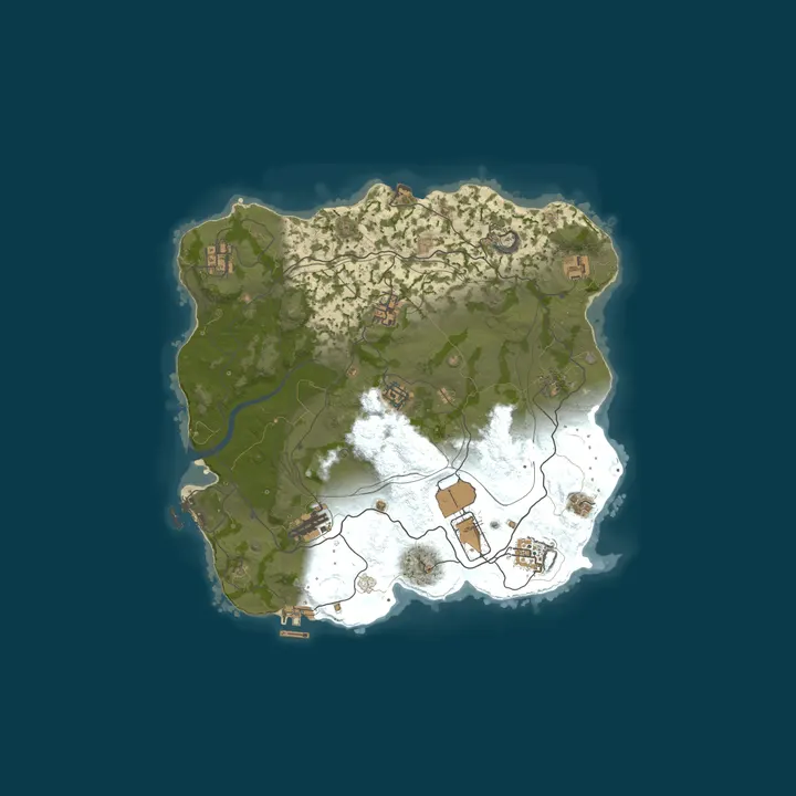 Map of WARBANDITS.GG EU 5X |Solo/Duo/Trio/Quad|Loot+|TP|Kits|x5 JUST W
