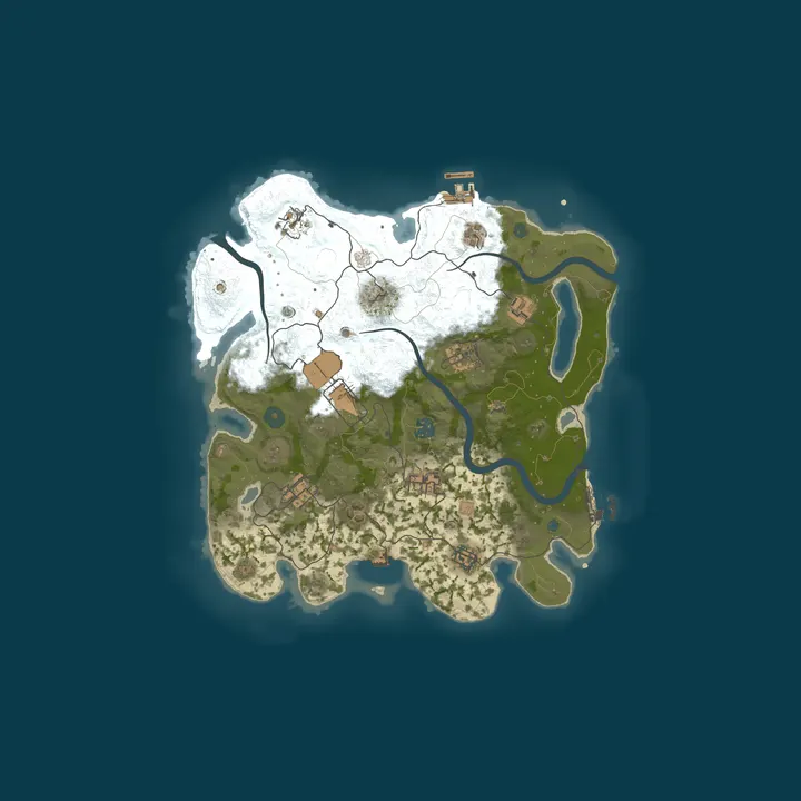 Map of DayManOfficial Rust Server