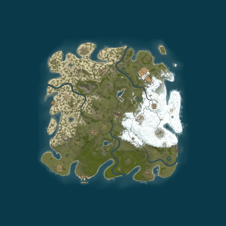 Map of SunnStorm Rustlands