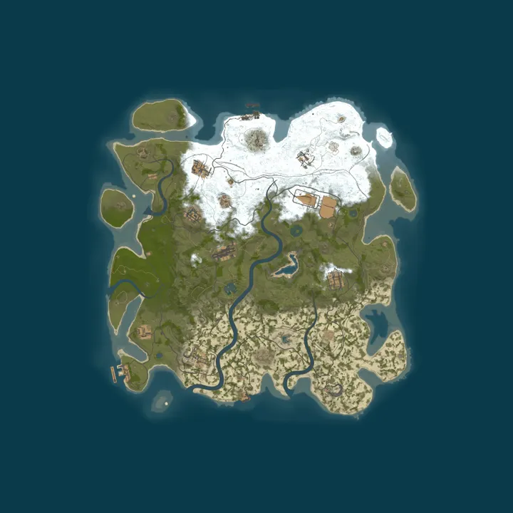 Map of BattleZone.gg — Pure PvE | Vanilla+ | Raidable Bases