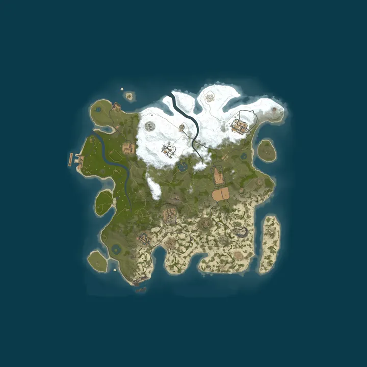 Map of Bombaclat server - Vanilla - Monthly