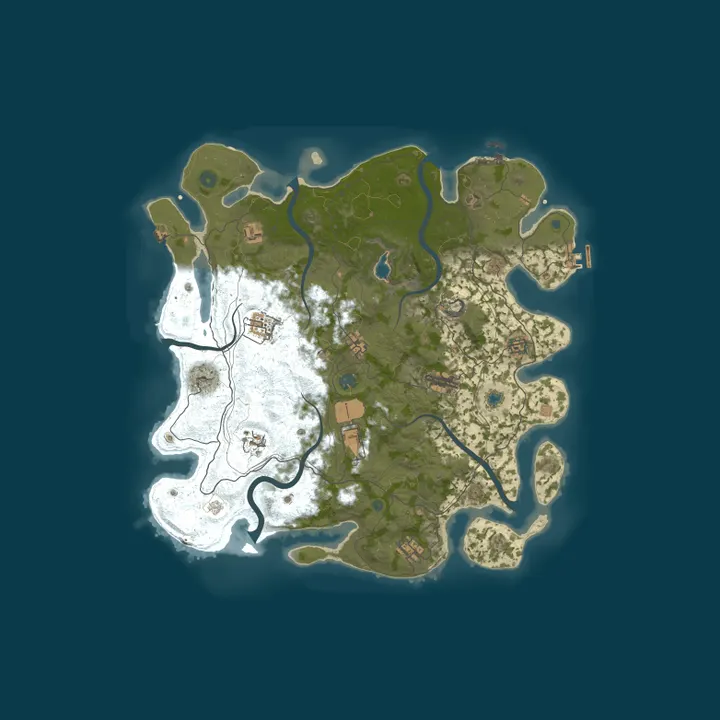 Map of Hello Kitty Island Adventure