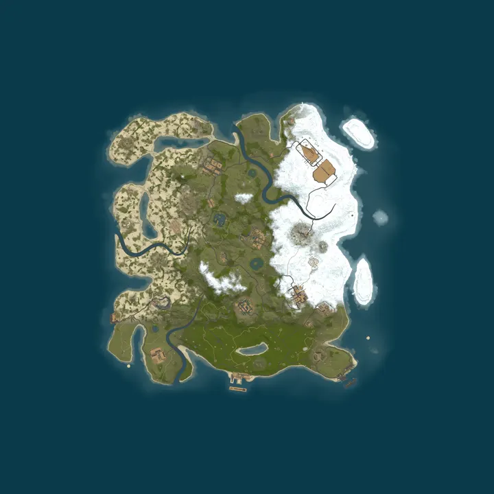 Map of [EU] Rust Reborn SOLO/DUO/TRIO | Vanilla | FULL WIPE 02.10 10/0