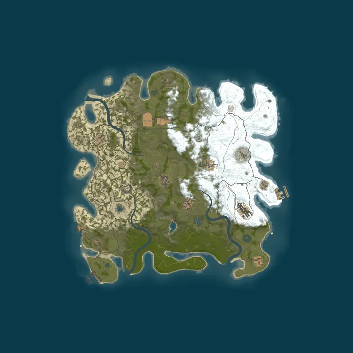 Map of [EU] AshRust 3x Monthly Main | QoL/Loot+ | Full Wiped