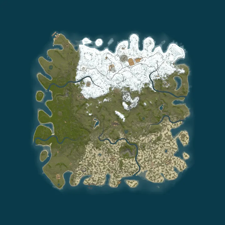 Map of Farming Sanctuary | PvE | Friendly | Modded Server (6000)