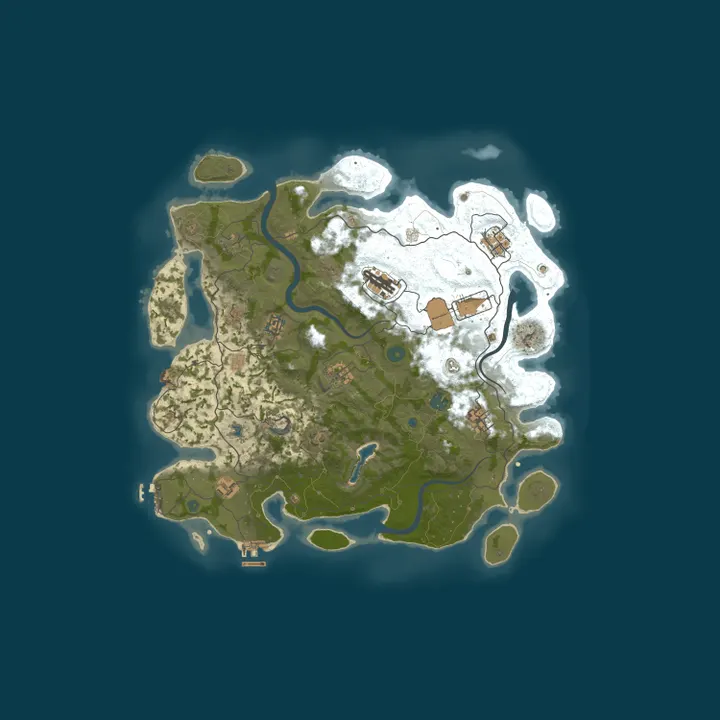 Map of 4Netplayers Rust Server