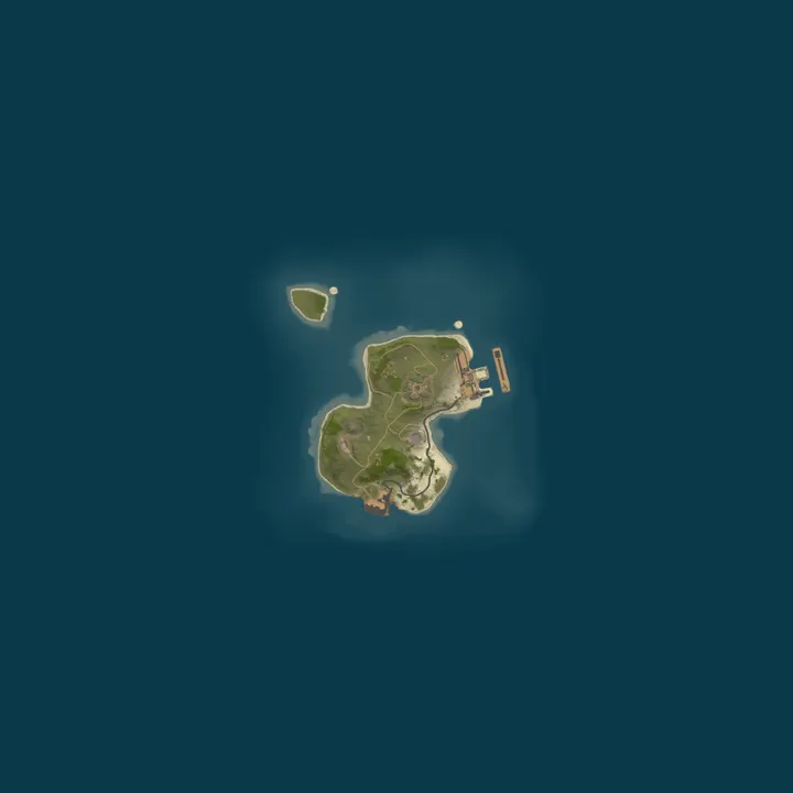 Map of A MineStrator Hosted Rust Server