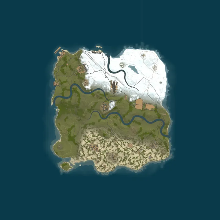 Map of HollowServers.co 5x No BPs [Loot++|MyMini|Shop|Events]10x