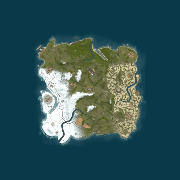 Map of Reddit.com/r/PlayRust - US Monday