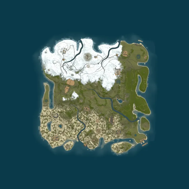 Map of TheLastOfRust Drug Empires PvE | NPCs | No Raiding | No Killing