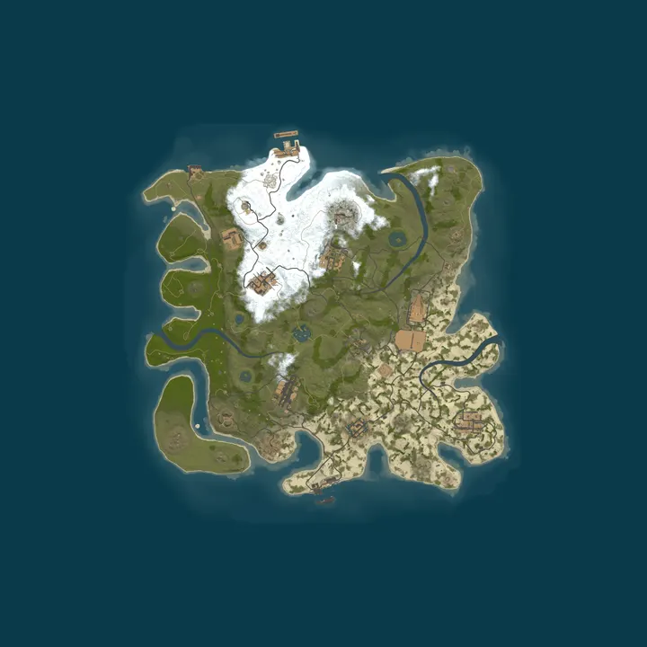 Map of [US] Rusty Stache | 3x | Quads | PvPvE | Raidable Bases