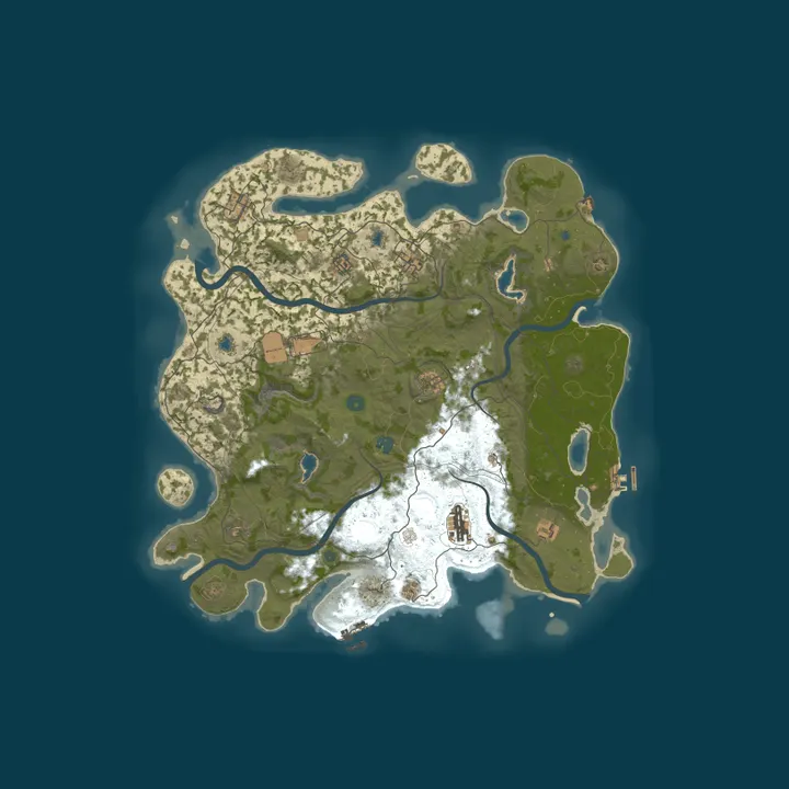 Map of In Rust We Trust | 25% Upkeep | Solo / Duo ONLY | Monthly