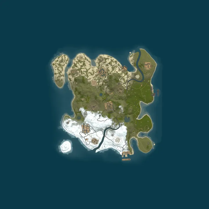 Map of Fields Of Rust PVE Test Server
